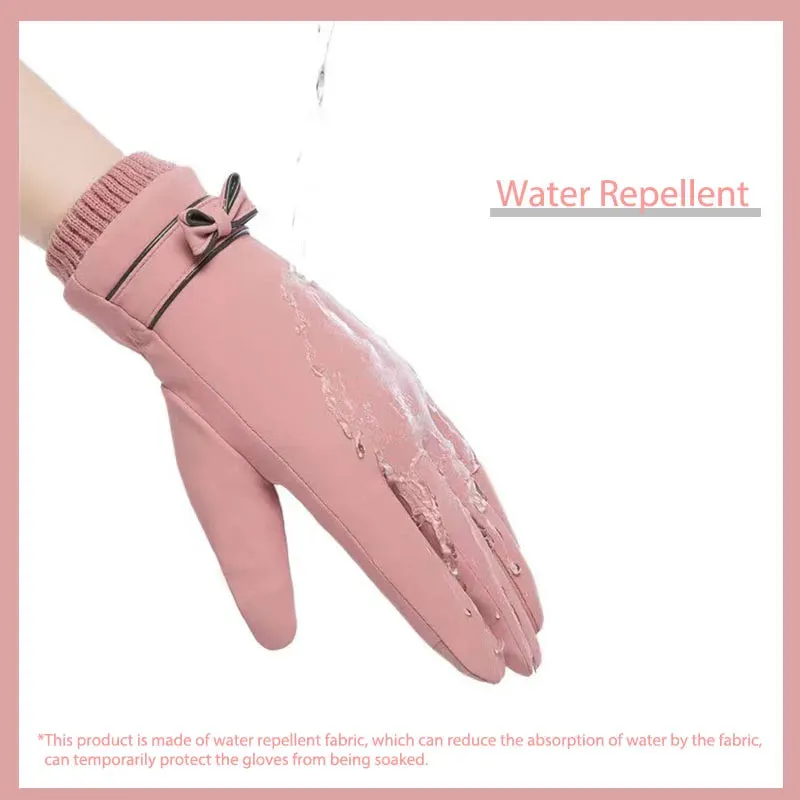 2022 Winter Y2K Women Touchscreen Gloves New Warmer Thermal Fleece Lined Guantes Full Finger Mittens Waterproof Motorbike Glove