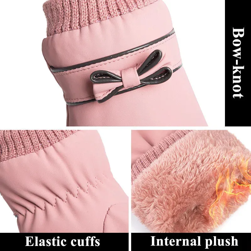2022 Winter Y2K Women Touchscreen Gloves New Warmer Thermal Fleece Lined Guantes Full Finger Mittens Waterproof Motorbike Glove