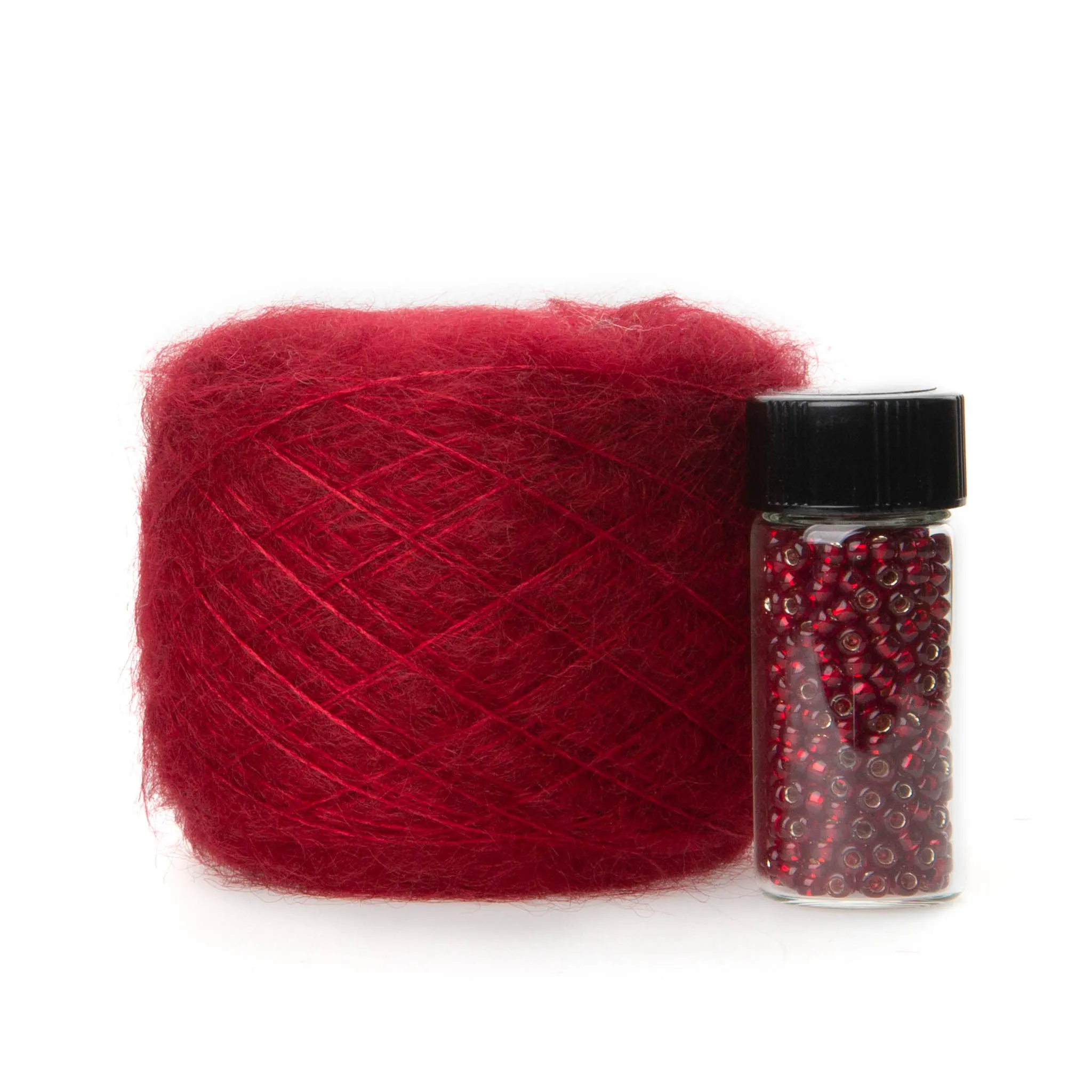 Beaded Mohair Scarf Using Catherine Lowe Silk Mohair 1