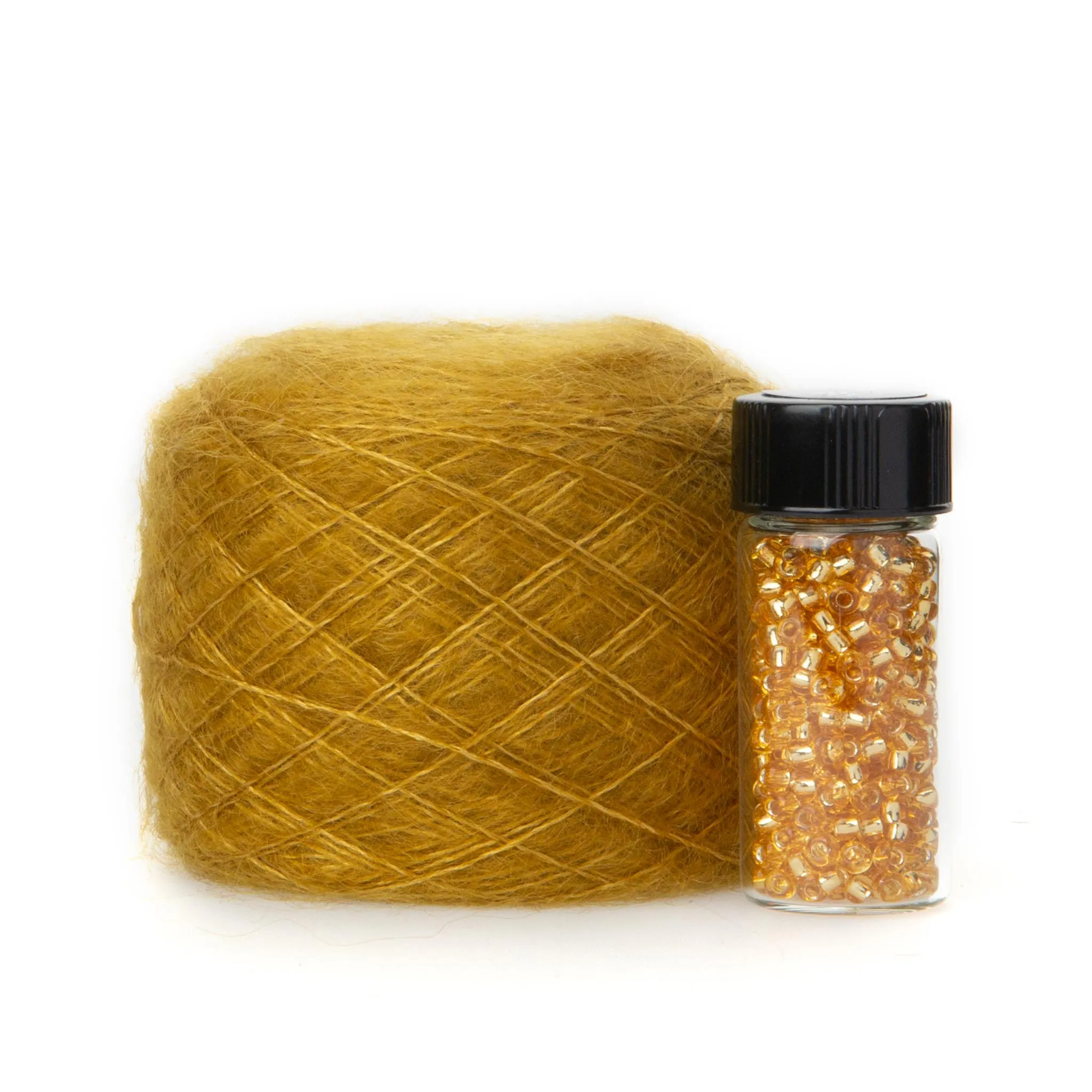 Beaded Mohair Scarf Using Catherine Lowe Silk Mohair 1