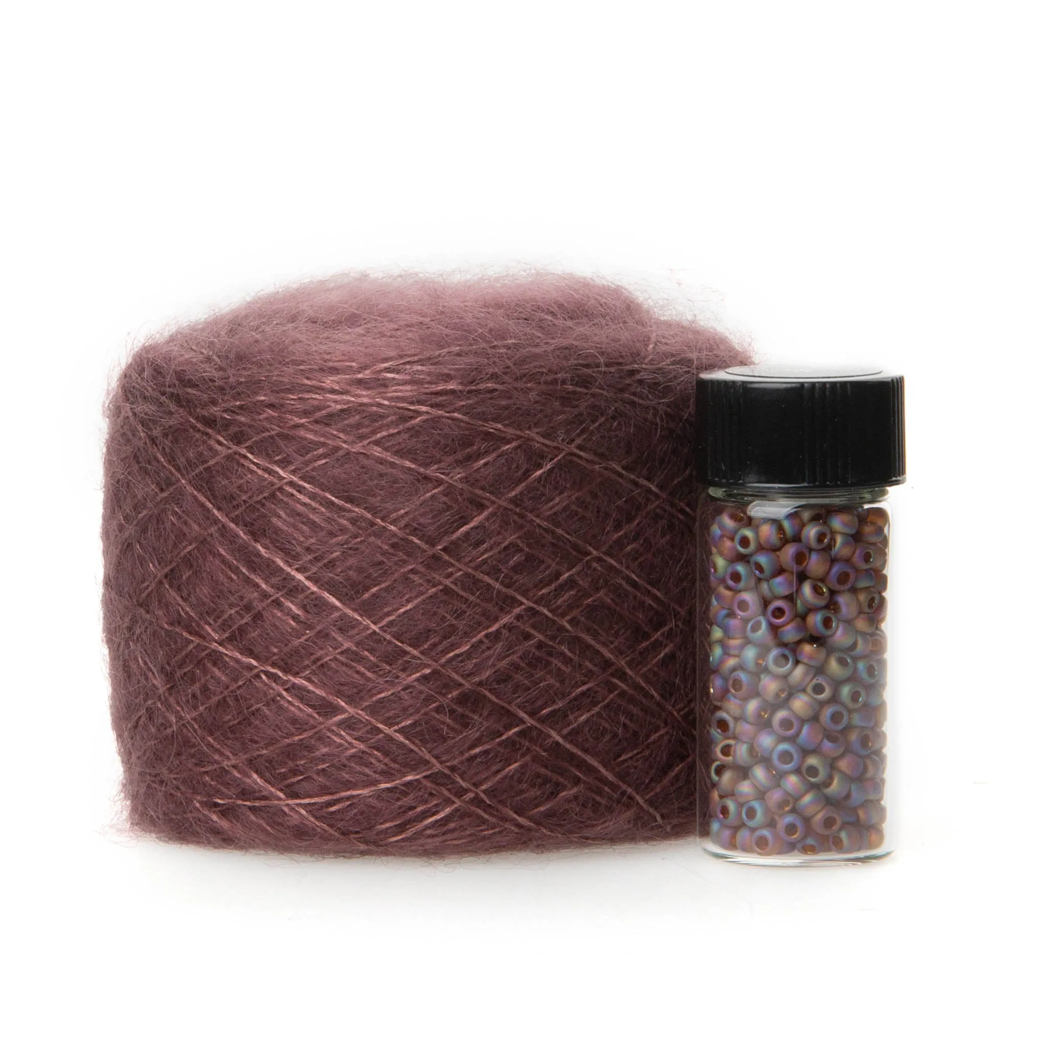 Beaded Mohair Scarf Using Catherine Lowe Silk Mohair 1