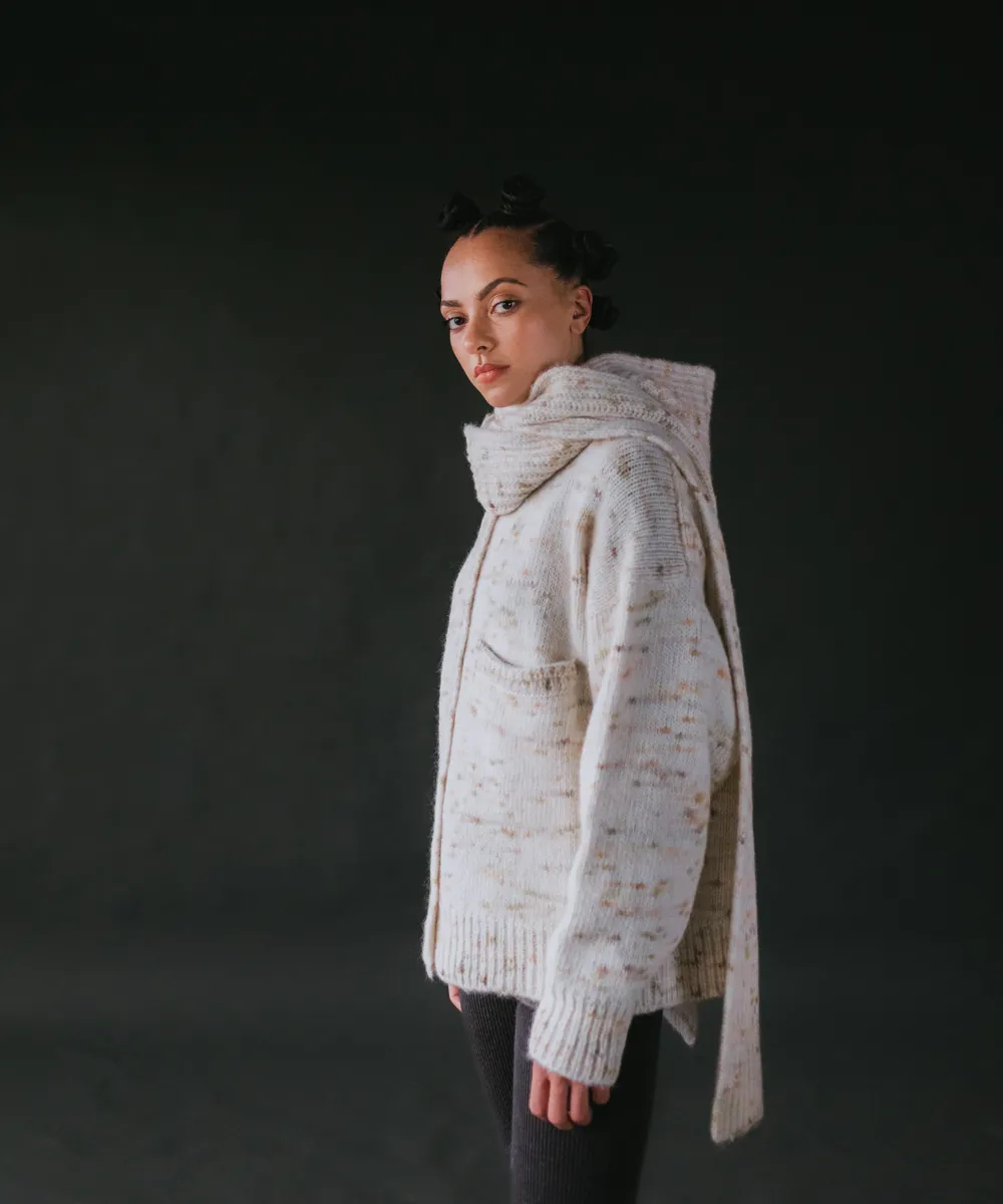 Blewog Cardigan - Moss Speckle (Adult)