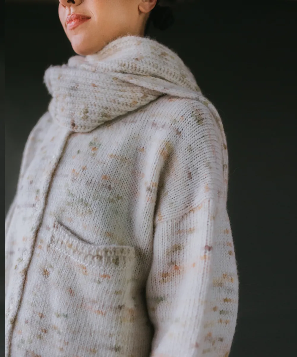 Blewog Cardigan - Moss Speckle (Adult)