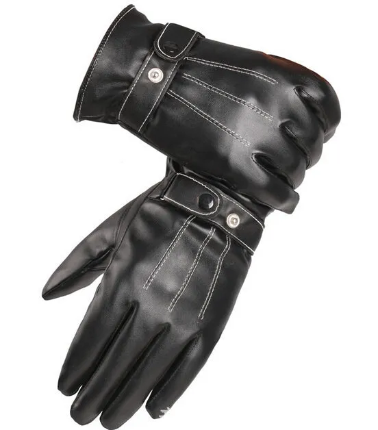 Classic Black Leather Gloves