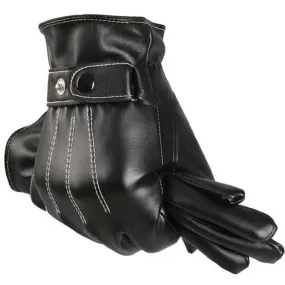 Classic Black Leather Gloves