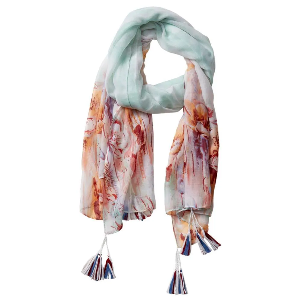 Floral Escape Tassel Scarves