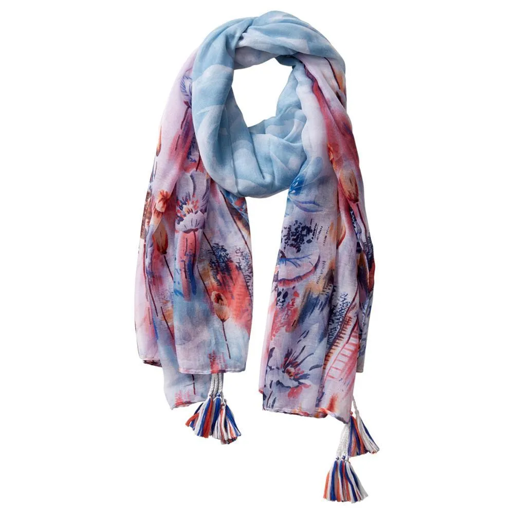 Floral Escape Tassel Scarves