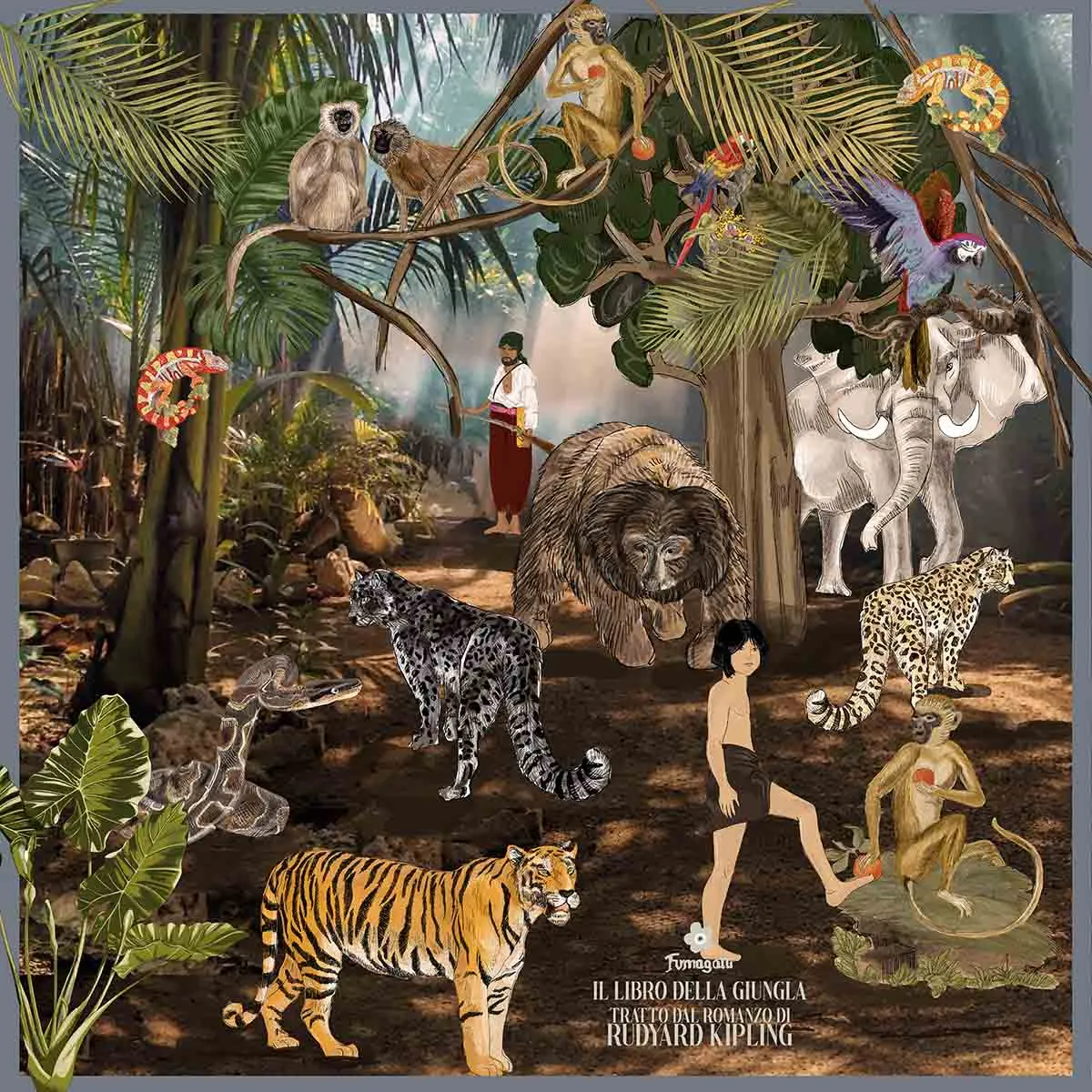 Jungle Book Silk Scarf