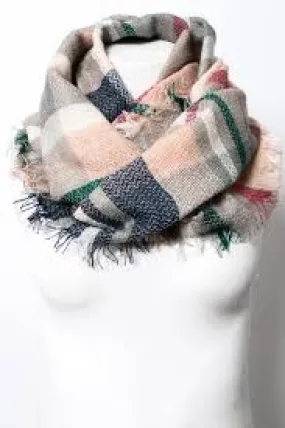 Kids Plaid Infinity Scarves