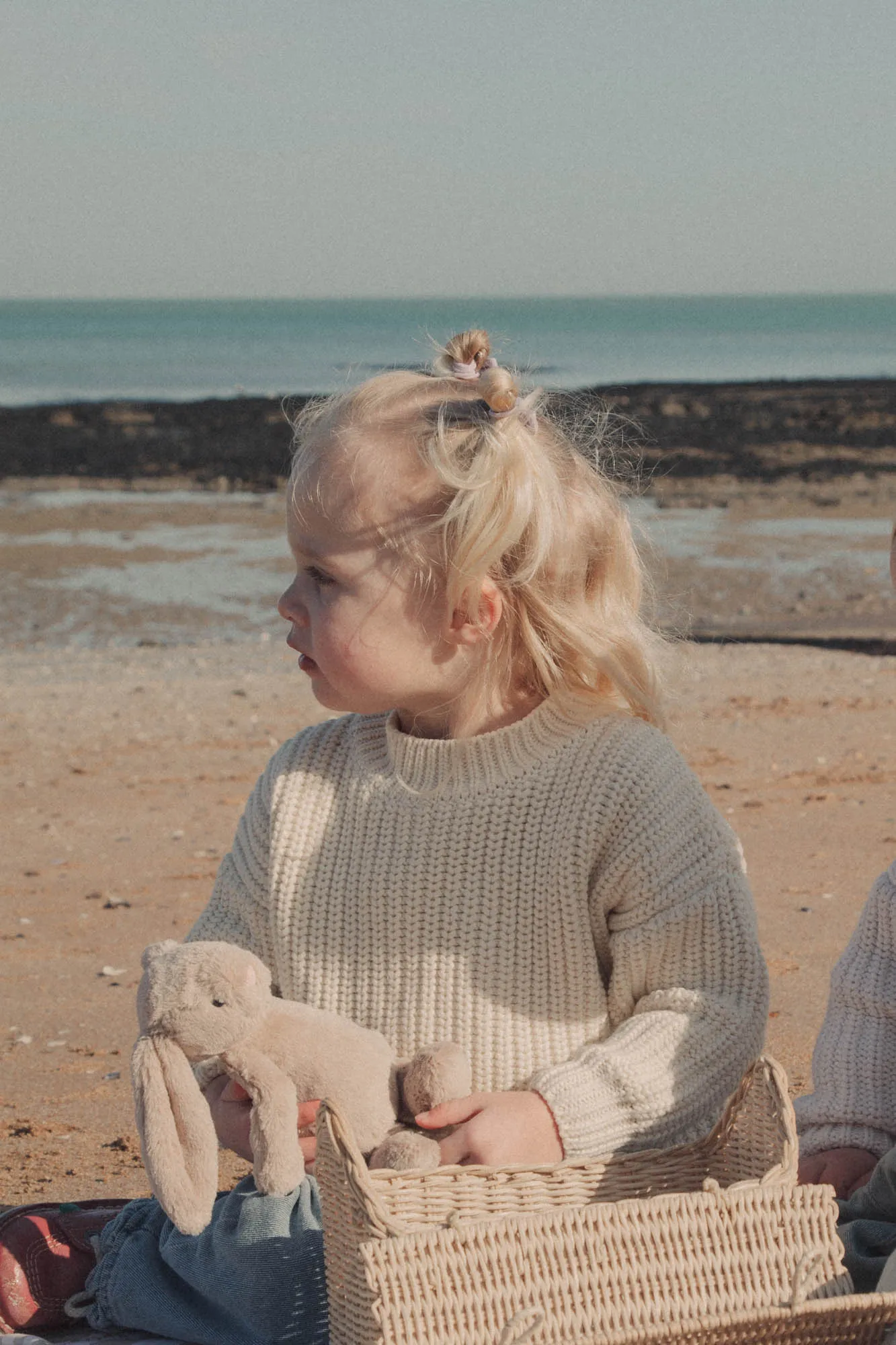 Organic Cotton Chunky Knit Jumper in Cream