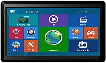 Portable Universal Head Unit Car GPS Planet Navigation X20-1