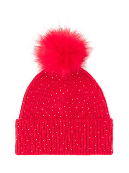 Rhinestone Stud Beanie