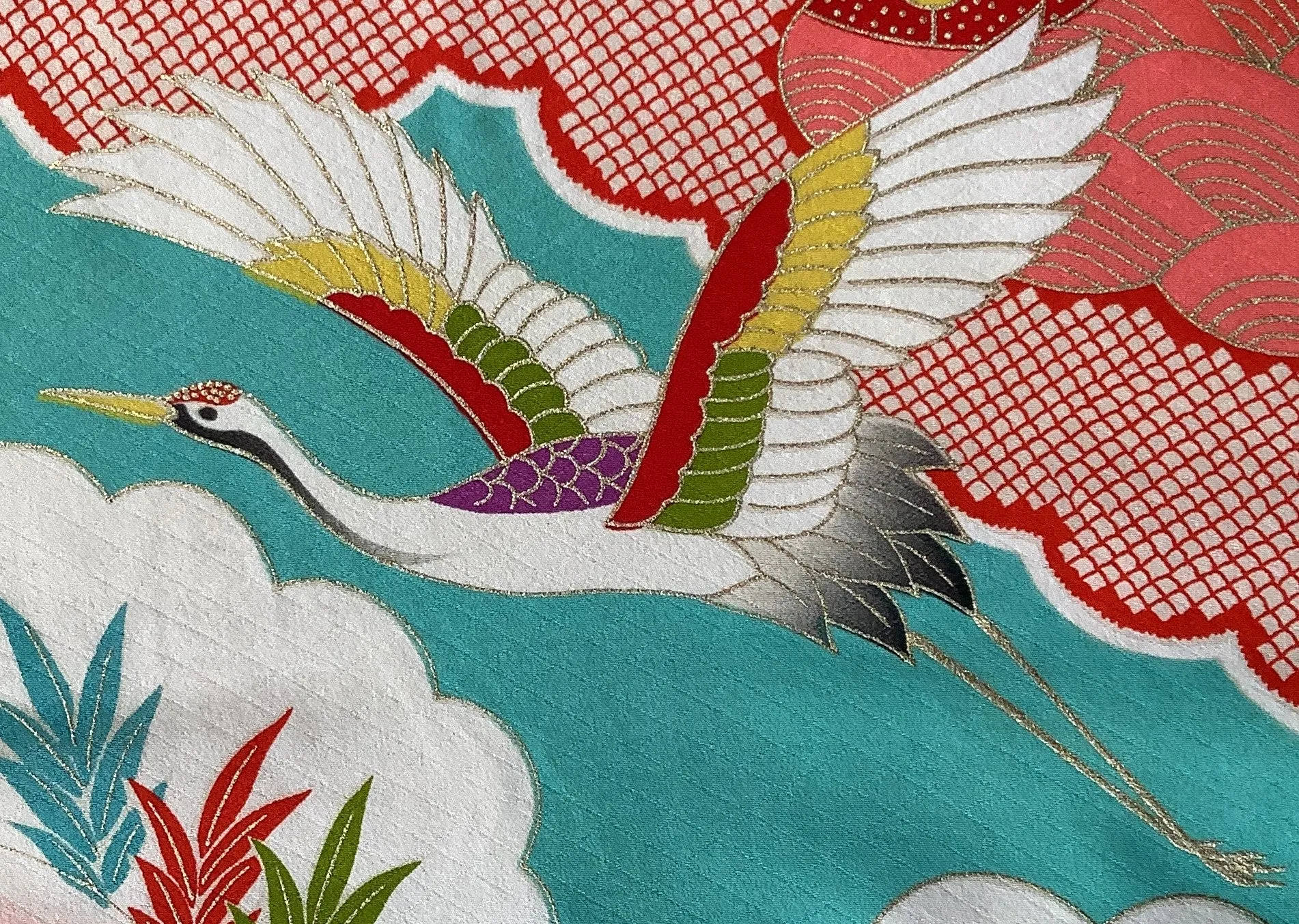 SOLD-7723:1980s-90sJapanese Kimono Silk Roll, Salesperson's Sampler,21 Panels Furisode Type