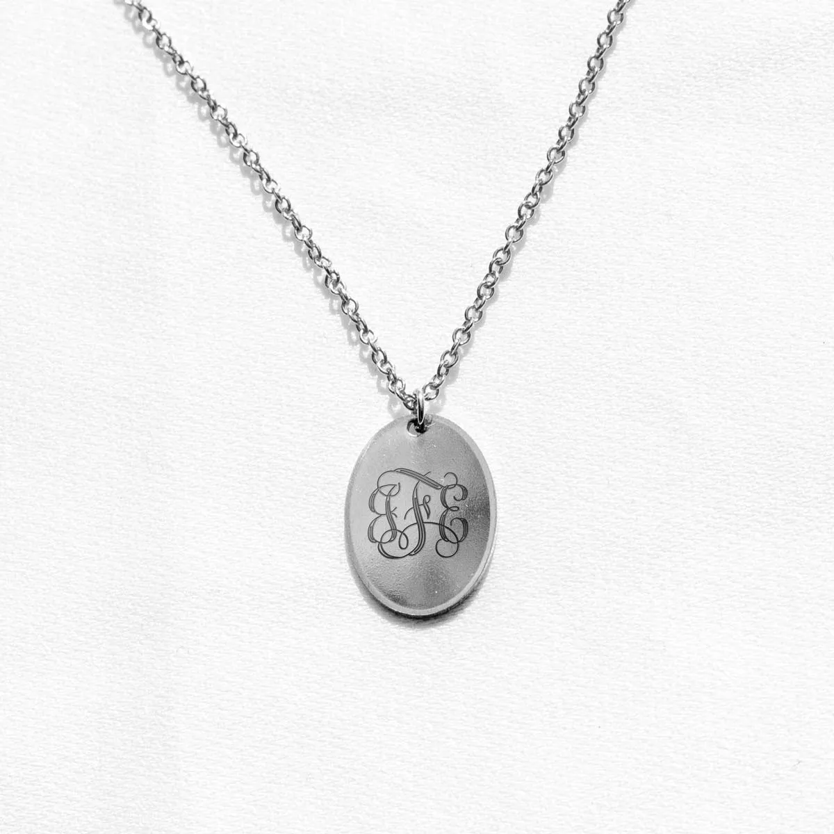 Sterling Silver Voyager Charm Necklace - Monogram