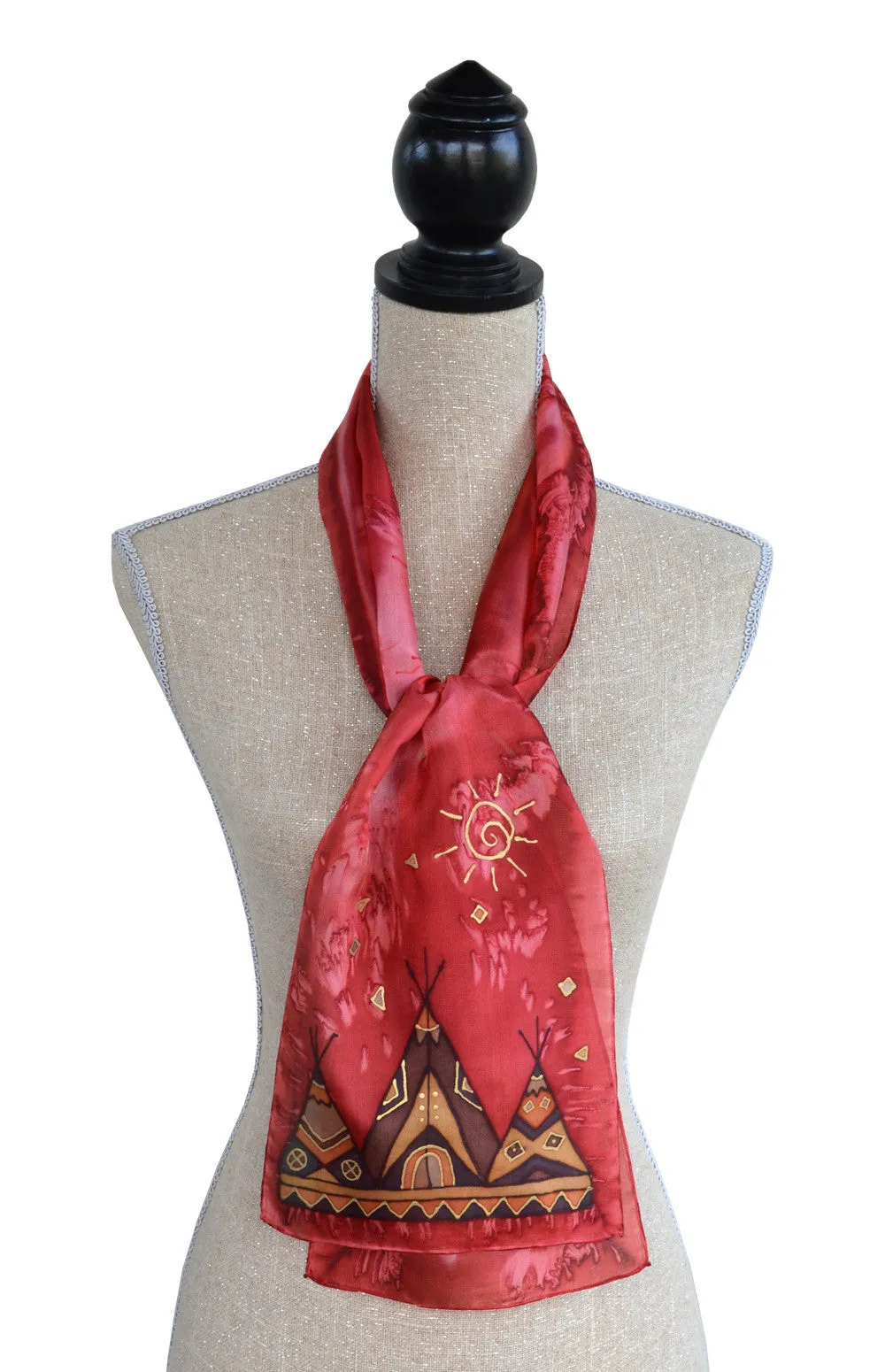 Tipis Scarf | 8" x 54"